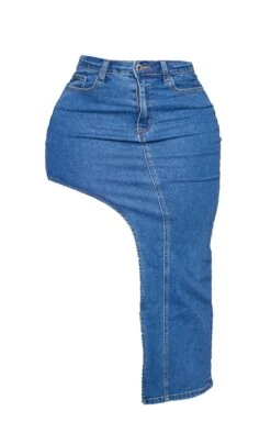 Shape Dark Blue Denim Split Side Midaxi Skirt -VelvetMuse Store e6bb50c04c35cbf6afce3d7b1badeea9eeb93ecb cnd2505 5