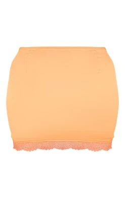 Shape Orange Satin Asymmetric Lace Hem Mini Skirt -VelvetMuse Store eafda56410b13b265b29ef845bfd3cb10210a422 cne0585 6
