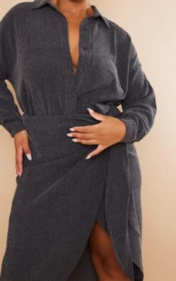 Plus Black Textured Crinkle Wrap Skirt -VelvetMuse Store f0cf453615d2e9638cd181018ffde270f846712f cnb0092 4