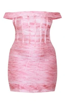 Plus Pink Bardot Bodycon Dress -VelvetMuse Store f0cf96ee7170d982b89a5dcaab56b624430559dc cne0678 5