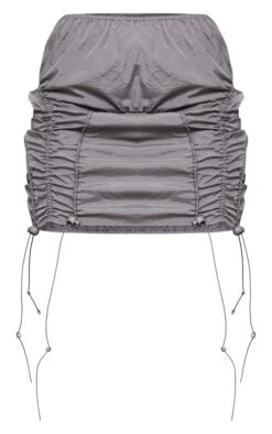 Grey Parachute Toggle Hem Mini Skirt -VelvetMuse Store f0fbeacf0da0cdf06baaac7c688e1640b8775b97 cnc8608 6