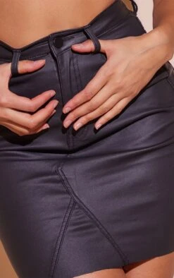 Black Coated Denim Extreme Mini Skirt -VelvetMuse Store f5859af046d044e0850969aca17fc21c88dd5d21 cmf6119 5