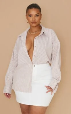 Plus White Disco Fit Denim Skirt -VelvetMuse Store f8228e93d7c8dbf9effcb8c9ddd0e2d1c3b1a0c6 cml2277 4