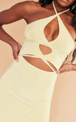 Sage Slinky Cross Strap Detail Halter Bodycon Dress -VelvetMuse Store f843868e21eb3fe630c4c3ff486d5e4d7dcba45d cnd7711 4