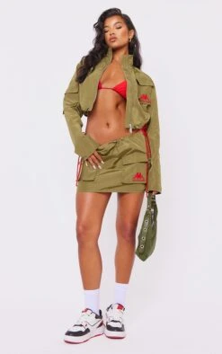 Kappa Khaki Nylon Cargo Micro Mini Skirt -VelvetMuse Store fcb6a802fd53d53bb6986079d7b846b7428d650d cnd8274 1